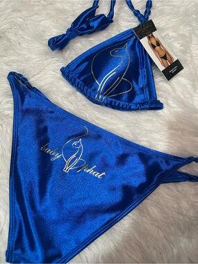 Royal Blue Baby Phat Bikini Set